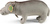 Plyšový hroch 32 cm ECO-FRIENDLY