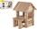 Bausatz Holzhaus 102 Teile in Schachtel 28x18x7cm