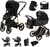 ADAMEX Kombikinderwagen Belissa Special Edition Schwarz/Gold