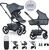 EASYWALKER Set XXL kočík kombinovaný Harvey5 Premium Mineral Grey s príslušenstvom
