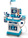 Carrello medico con effetti 44x25x66 cm