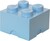 LEGO® úložný box 4 - bledomodrá  250 x 250 x 180 mm