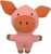 HPET giocattolo Peluche maiale 18x25cm squittente/frusciante