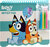 Bluey ensemble de coloriage 20x21,5x2cm avec pochoirs, autocollants et 4 feutres