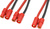 Kábel Y sériový 3.5mm pozlátený 14AWG 12cm