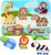 Lucy &amp; Leo 224 Zvieratká zo safari- drevené vkladacie puzzle 7 dielov