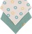 PETITE&amp;MARS Podbradník bandana Luke 2 ks  Beige Kiwis&amp;Misty Green 3m+