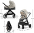 KINDERKRAFT Kombikinderwagen Vesto 2 3in1 Beige