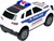 Voiture de police à inertie avec effets 31 cm