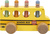 New Classic Toys Pop-up - vyskakovacie štipce - školský autobus