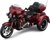 Maisto - H-D Trikes - 2021 CVO Tri Glide, metalická červená, 1:12