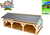 Kids Globe Farming Holzgarage 17x30x12cm für Traktoren 1:87 in Schachtel