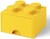 LEGO® úložný box 4 - so zásuvkou žltá  250 x 250 x 180 mm
