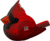EUGY Kardinál červený 3D kartonová skládačka