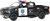 Auto Dodge RAM 1500 Polizeiauto 13cm 1:46 Metallrückseite