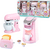 PLAYGO - Tre eleganti elettrodomestici da cucina - rosa (macchina da caffè, frullatore, tostapane)