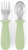 SKIP HOP Cucchiaio e forchetta Besties Squad Green, 12m+