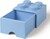 LEGO® úložný box 4 - so zásuvkou bledomodrá 250 x 250 x 180 mm