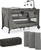 KINDERKRAFT Postieľka cestovná Joy 2 s doplňky Dark grey