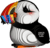 EUGY Papuchalk 3D kartonová skládačka