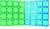 Cleverclixx – Jeu de construction magnétique – Grandes plaques bleu vert – 2 pcs