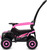 Detské elektrické odrážadlo Baby Mix Ruggy s vodiacou tyčou baby pink