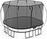 Springfree Trampoline® Large Square (S113) Trampolína s ochrannou sieťou, 340 × 340 cm