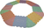 Ortopedek - tapis sensoriels pastel 16 pcs