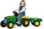 Rollytoys Šliapací traktor Rolly Kid J. Deere s vlečkou - zelený