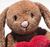 STEIFF Friends Hoppie rabbit – Love, brown plyšová hračka