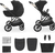 KINDERKRAFT Kočík kombinovaný 2v1 Prime 3 Venezian Black