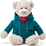 Lumpin Orso Spencer in felpa blu, 36cm