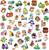 Janod Stickers Grandi adesivi Primavera 50 pezzi