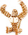 RoboTime drvene 3D puzzle Gorila
