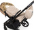 Sacco invernale Fluffy Combi, Beige Crema