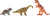 Dinosauria hlava s figúrkami DINO