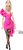 Mattel Barbie DELUXE STYLE Modell ruha rózsaszín fodros ruhában