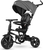 QPLAY Dreirad Rito Star Black, klappbar, Alter 10-72 Monate