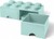 LEGO® úložný box 8 - so zásuvkami aqua 250 x 500 x 180 mm