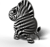 EUGY Zebra 3D kartonová skládačka