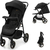 KINDERKRAFT Cărucior sport Trig 3 Tray Onyx Black