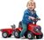 Falk Odrážadlo 238C Baby Case IH červený s vlečkou a lopatkou s hrabličkami