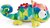 NICI Plüsch Chamäleon Candymon 25cm, liegend GRÜN