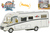 Kids Globe Traffic karavan Carthago 16cm kov spätný chod na batérie so svetlom