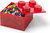 LEGO úložný box 4 s vekom - priehľadná červená