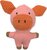 HPET giocattolo Peluche maiale 18x25cm squittente/frusciante