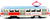 Tram retrò in metallo 16 cm Alti Tatra