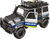 CITY SERVICE CAR - 1:14 - Policajné auto s prívesom a koňom (so zvukom a svetlami)