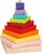CUBIKA 13357 Farebná pyramída - drevená skladačka 9 dielov