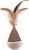 Hračka MC Natural Fun kužel s pierkami kartón/plyš biela 6 cm